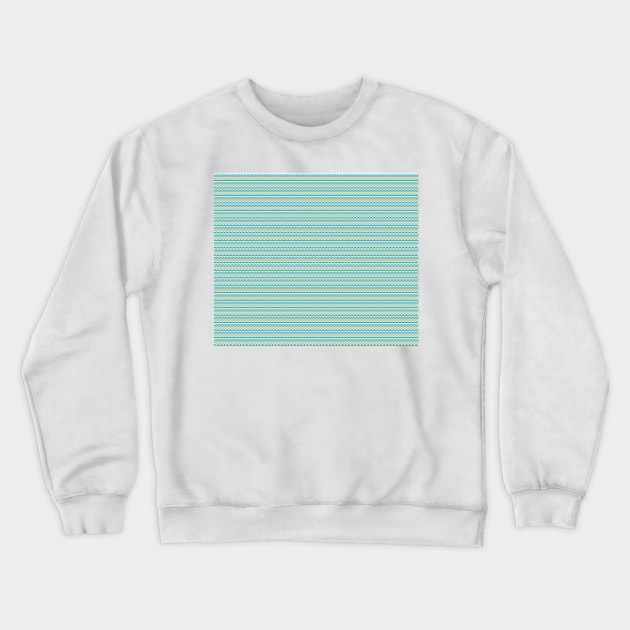 Southwestern Stripes - Ocean Crewneck Sweatshirt by wiccked